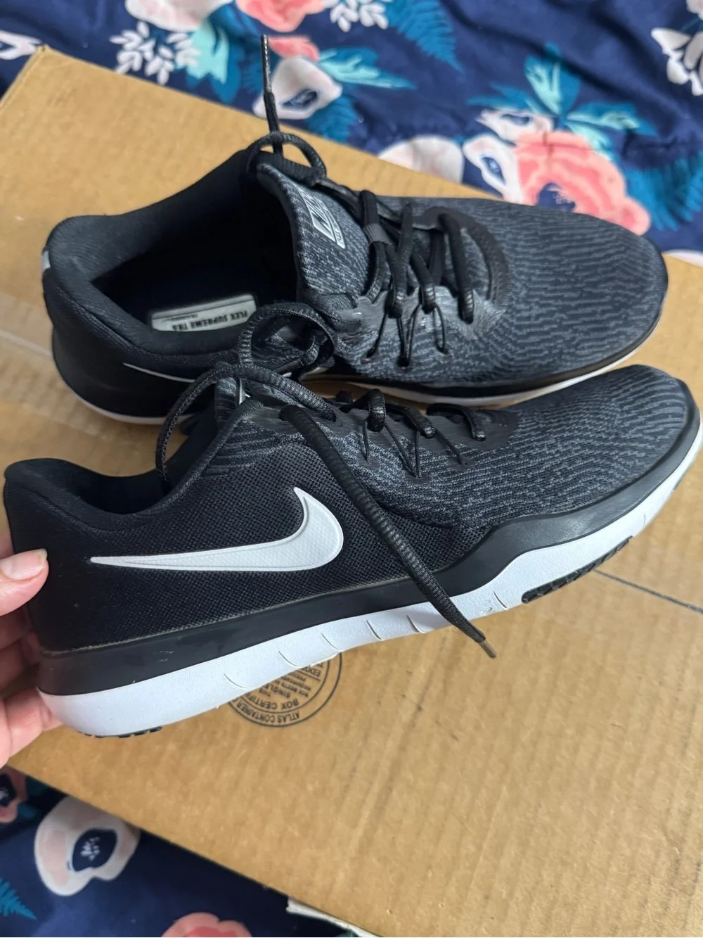 Nike Black & White Running Shoes women’s size 7